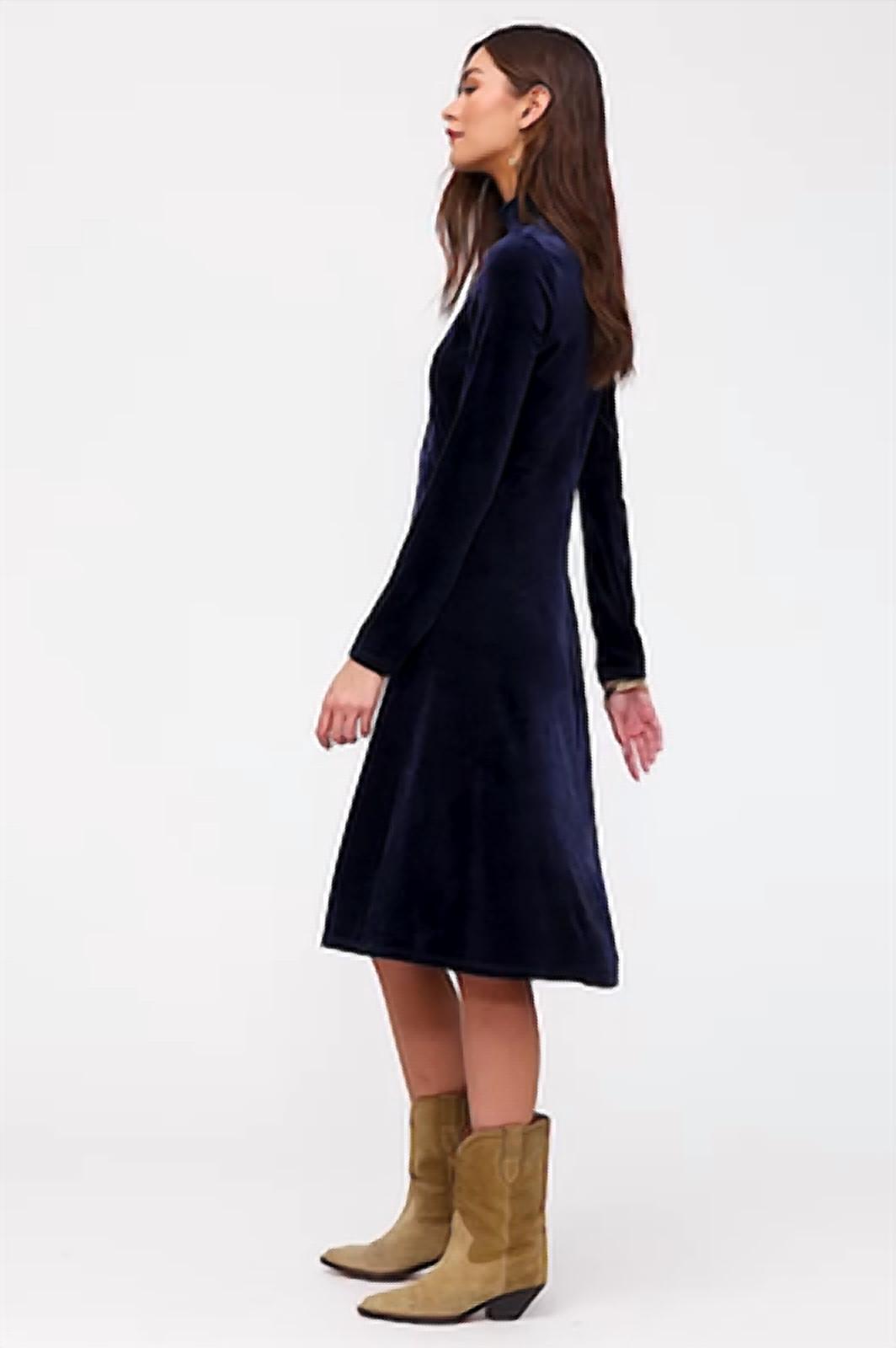 Johnny Was - Women's Corinthe Velvet Mock Neck Dress