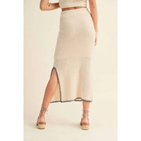 Miou Muse - Chevron Knit Skirt