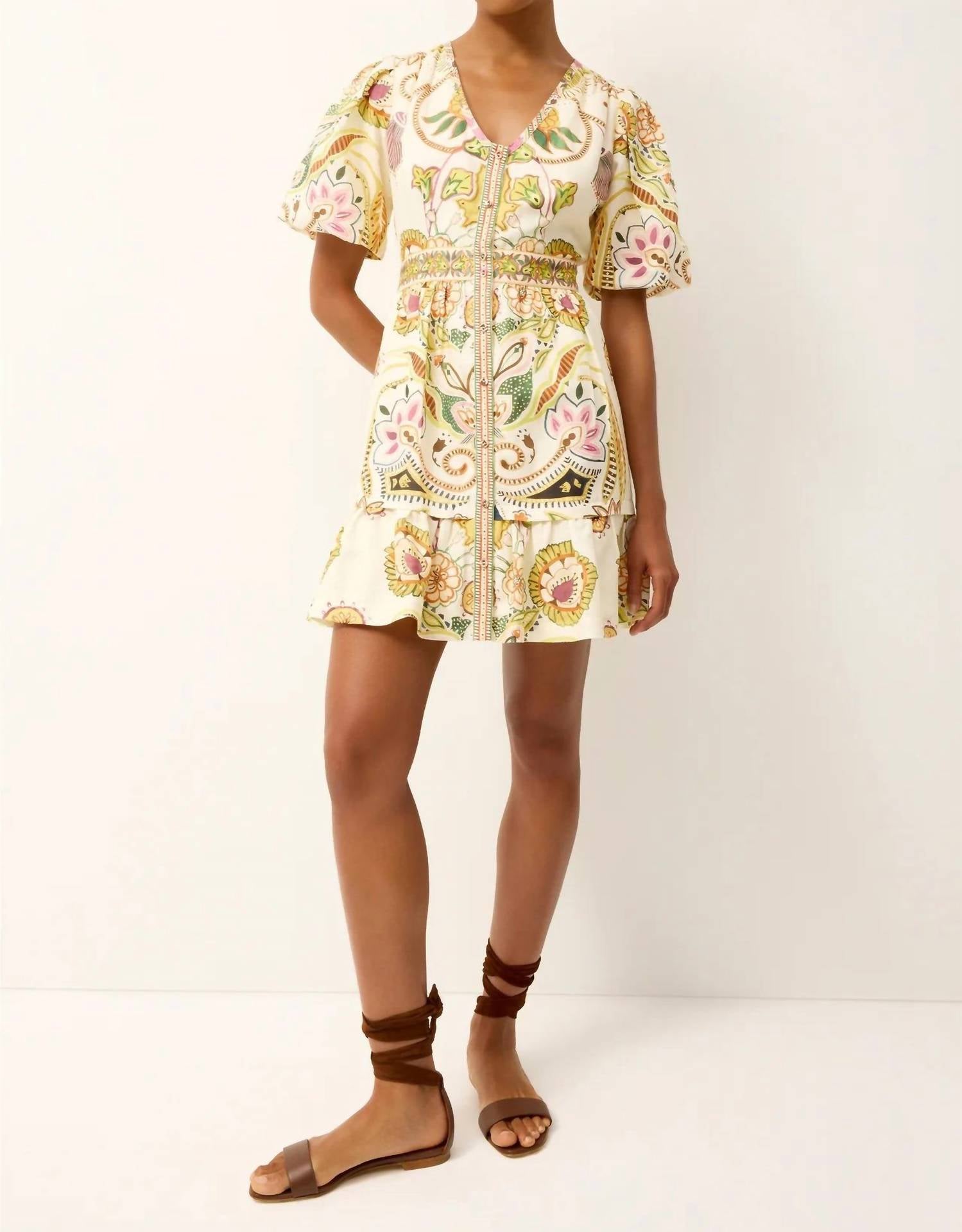 Marie Oliver Gwyneth Dress in haven - women's dress - alternate view