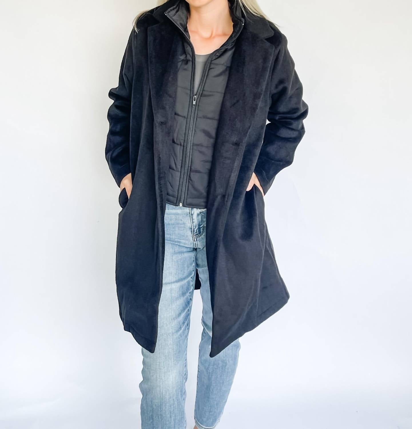 Hem & Thread - Velvet Touch Longline Coat
