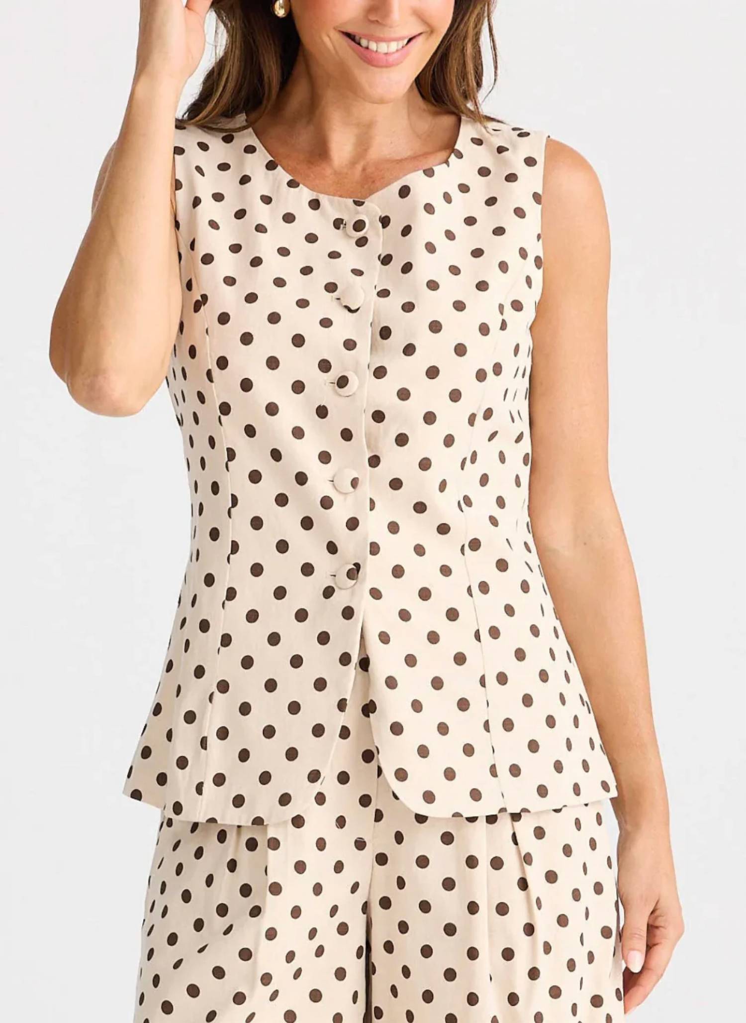 Brave + True - Eden Polka Dot Vest