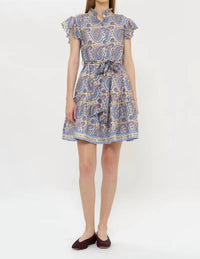 Oliphant - Ruffle Collar Button Mini Dress