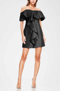 Badgley Mischka - Blakely Off-The-Shoulder Cocktail Dress
