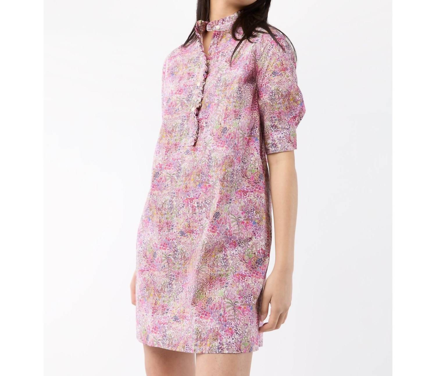 Ann Mashburn - Elbow Sleeve Frill Dress