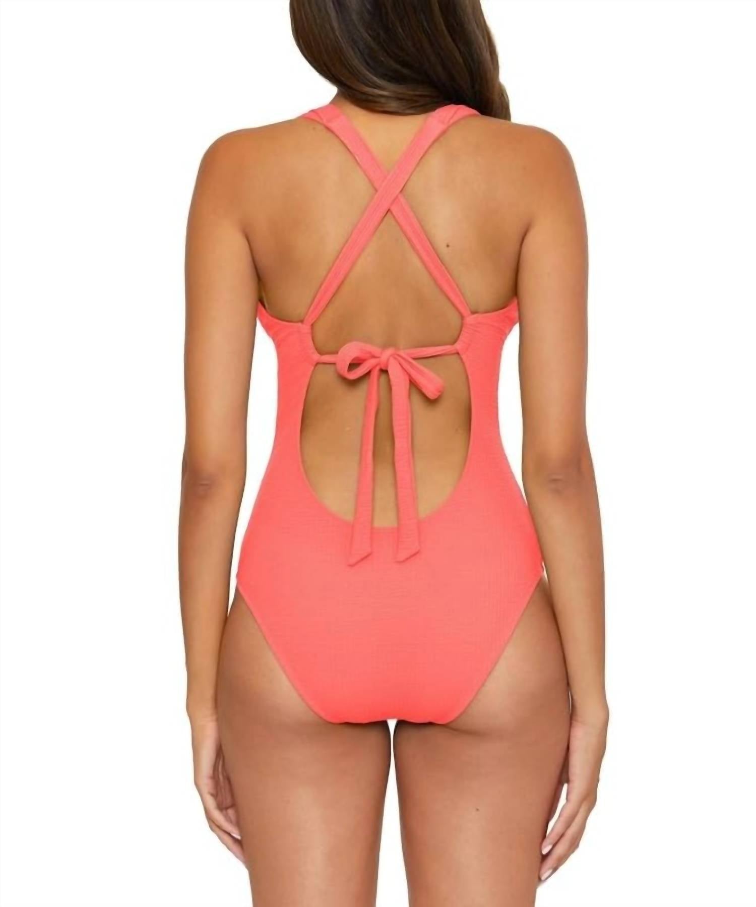 Becca - Pucker Up Tear Drop One Piece Swimsuit