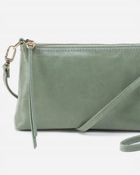 HOBO Women's Darcy Convertible Crossbody Clutch in jade - women's bag - detail view