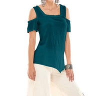 Oh My Gauze! Dana Cotton Top in pine - women's blouse - detail view