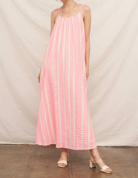 En Creme - Neon Embroidered Cami Maxi Dress