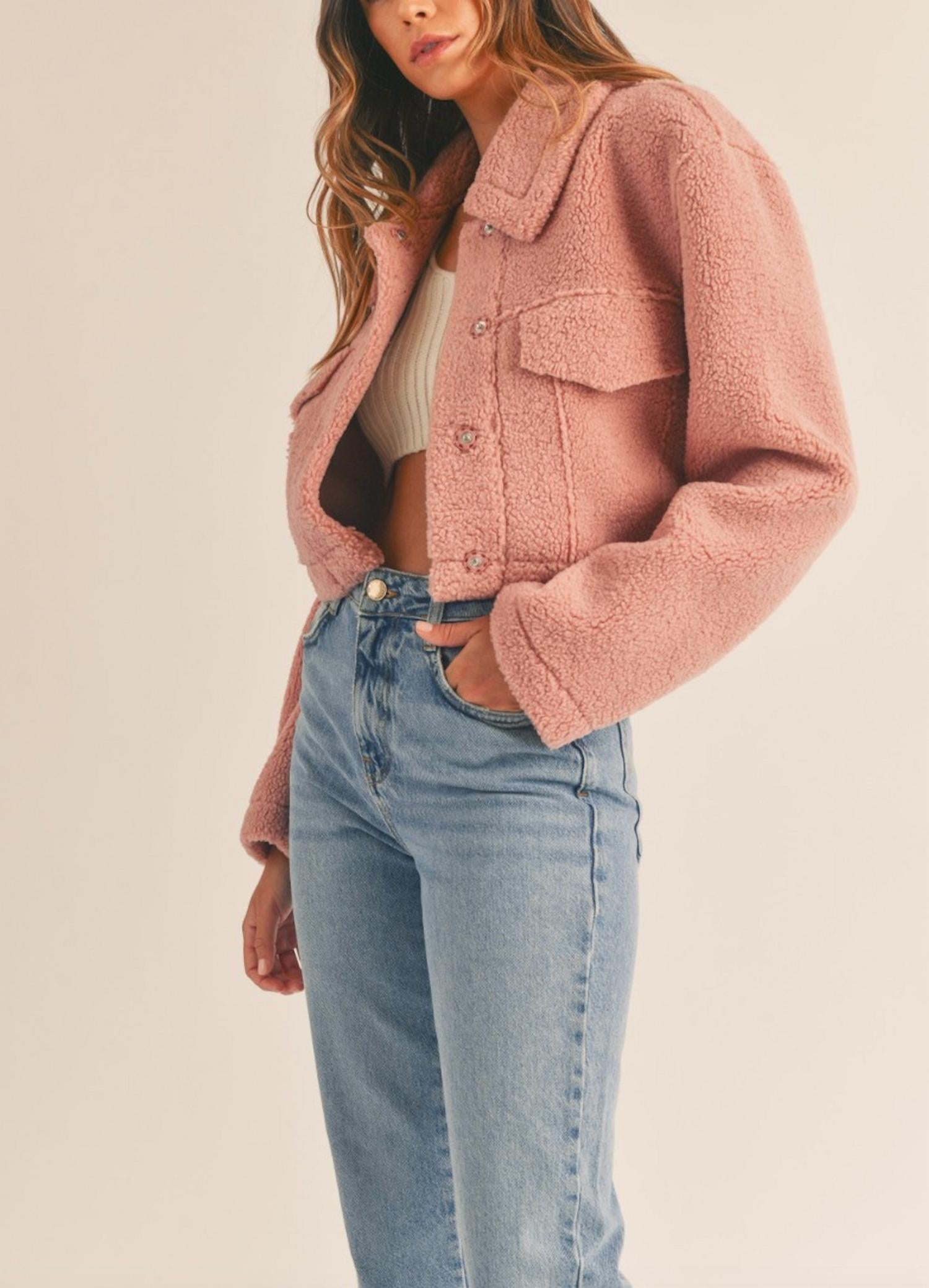 Mable - Women's Sheared Crop Jacket