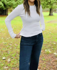 Michael Stars - Willa Crew Tee With Button Cuff