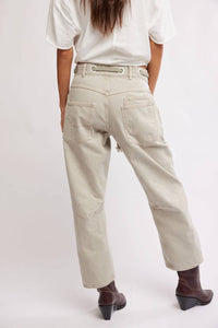 Free People - Moxie Low Slung Pull On Barrel Jeans