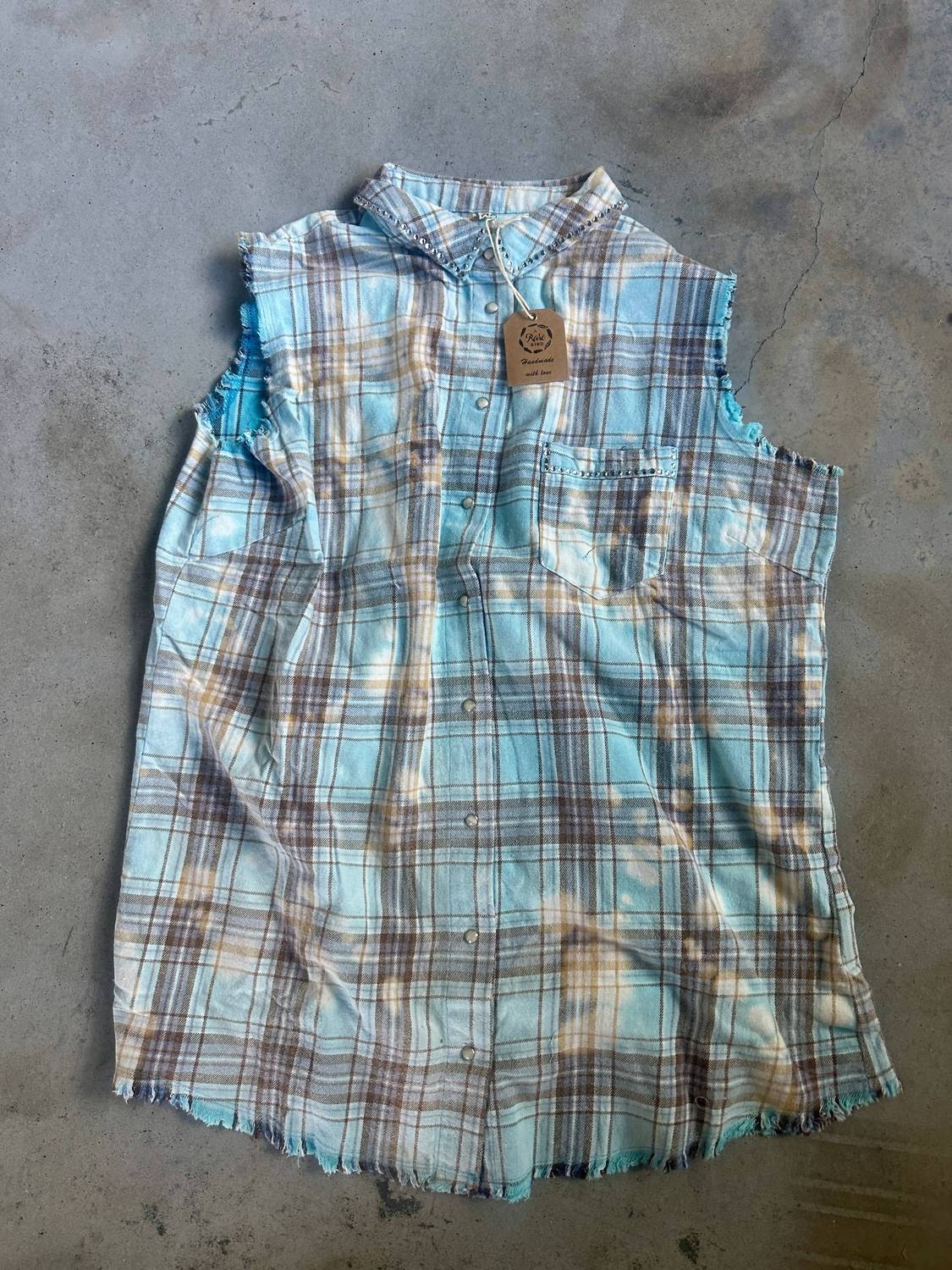 A Rare Bird - Women's Distressed Flannel Vest