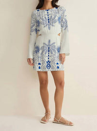 Z Supply - Tahina Airy Palm Mini Dress