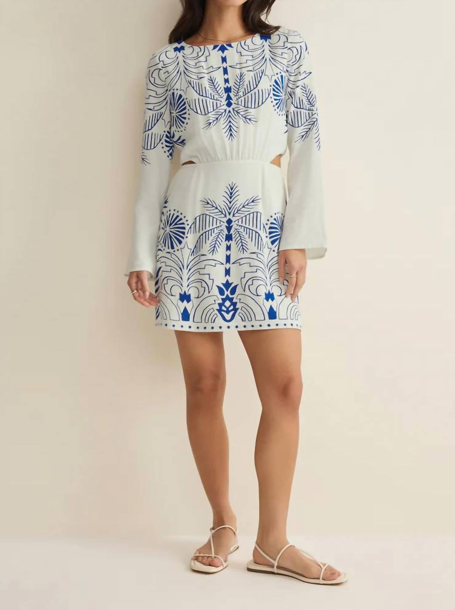 Z Supply - Tahina Airy Palm Mini Dress