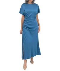 Simkhai - Marabella Satin Draped Midi Dress