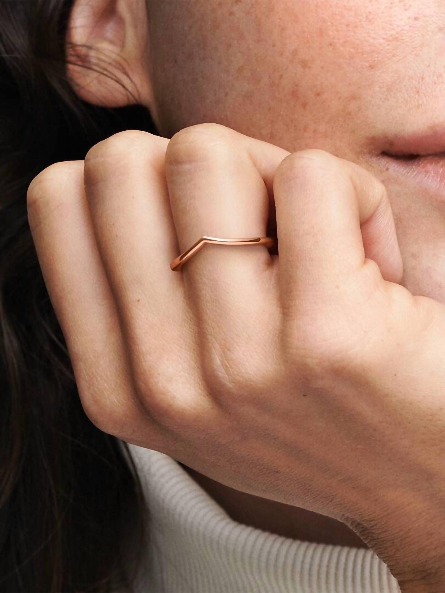 Pandora - Women's Polished Wishbone Ring