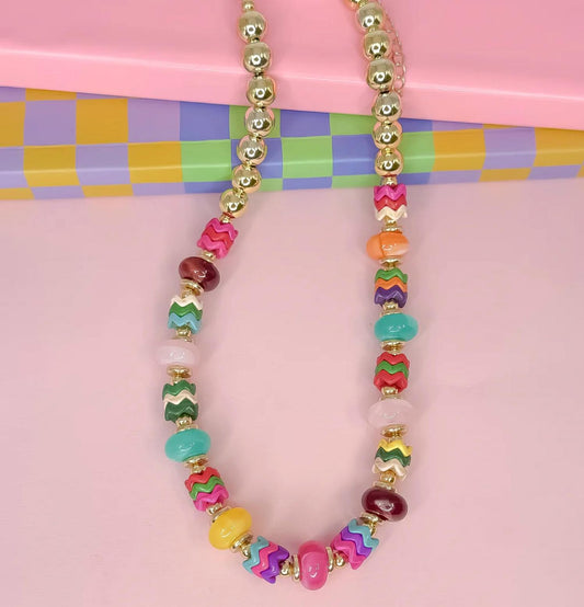Treasure Jewels - Women's Sweet Chaos Beaded Necklace