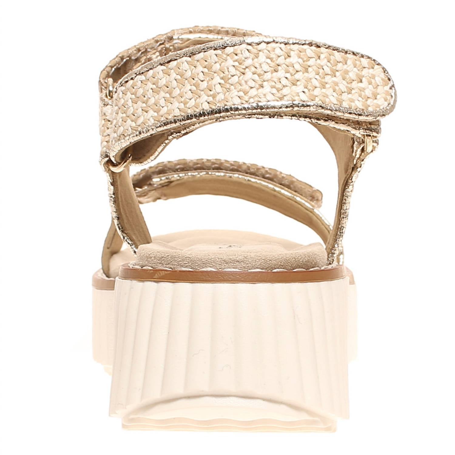 Pierre Dumas Women's Sweet 4 Sandal in gold combo - women's sandal - alternate view