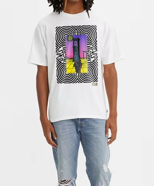 Vintage Fit Surreal Clock Graphic Tee