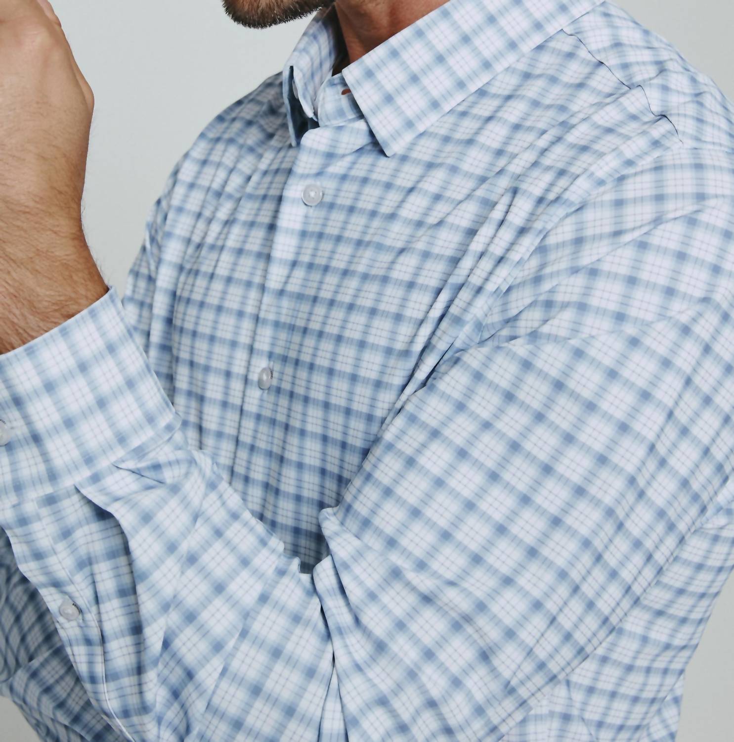 7 For All Mankind Mykos Long Sleeve Shirt in white - men's long sleeve top - alternate view