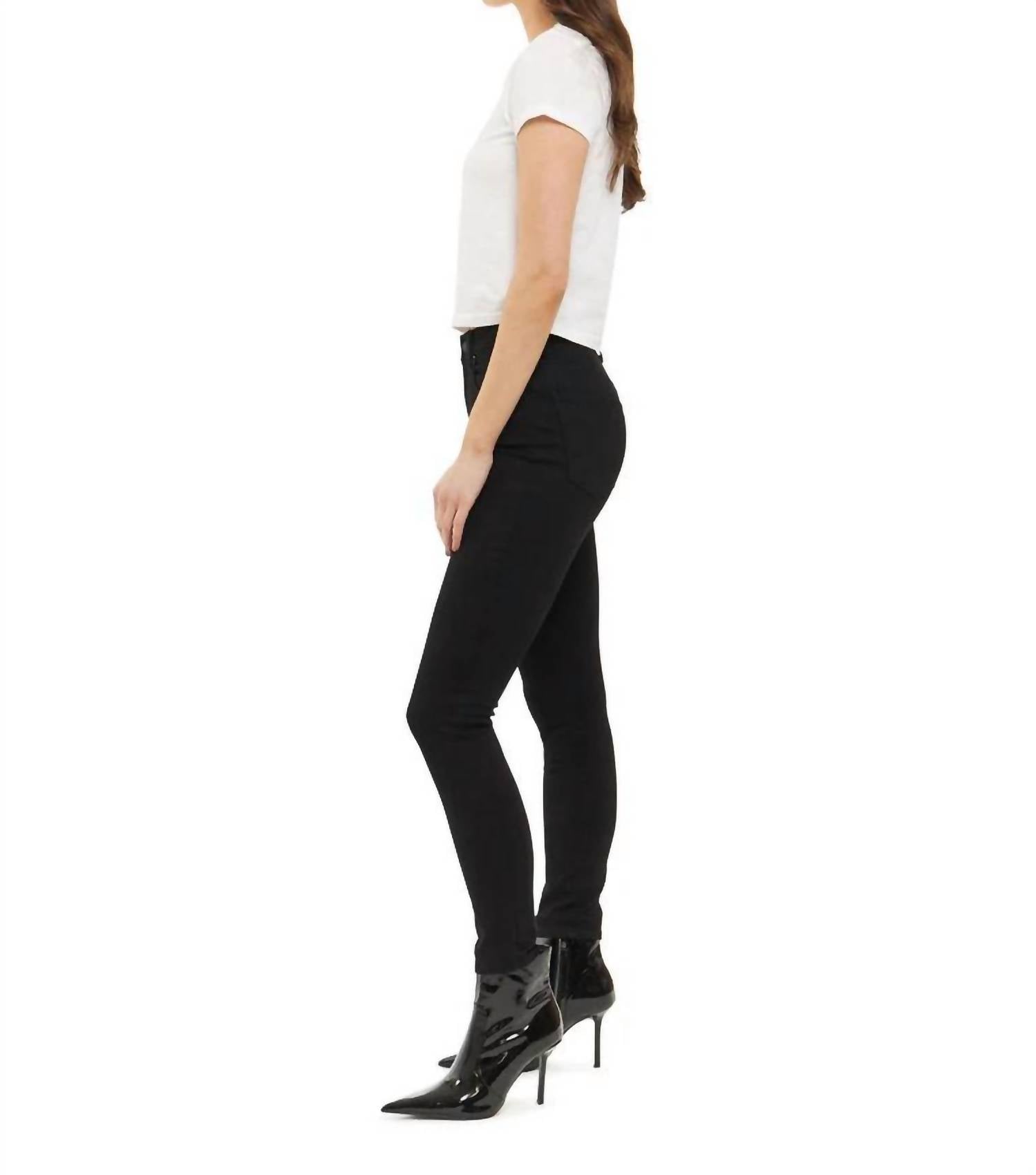 articles of society Swift Mid Rise Skinny Jeans in misfit - women's jeans - detail view