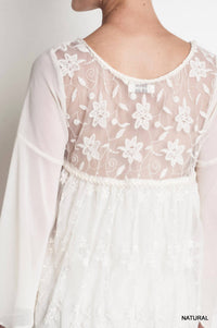Umgee - Lace Baby Doll Tunic Dress