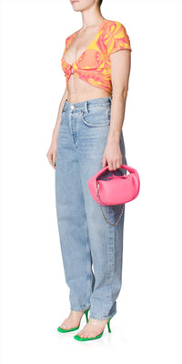 Terry Jacquard Crop Top