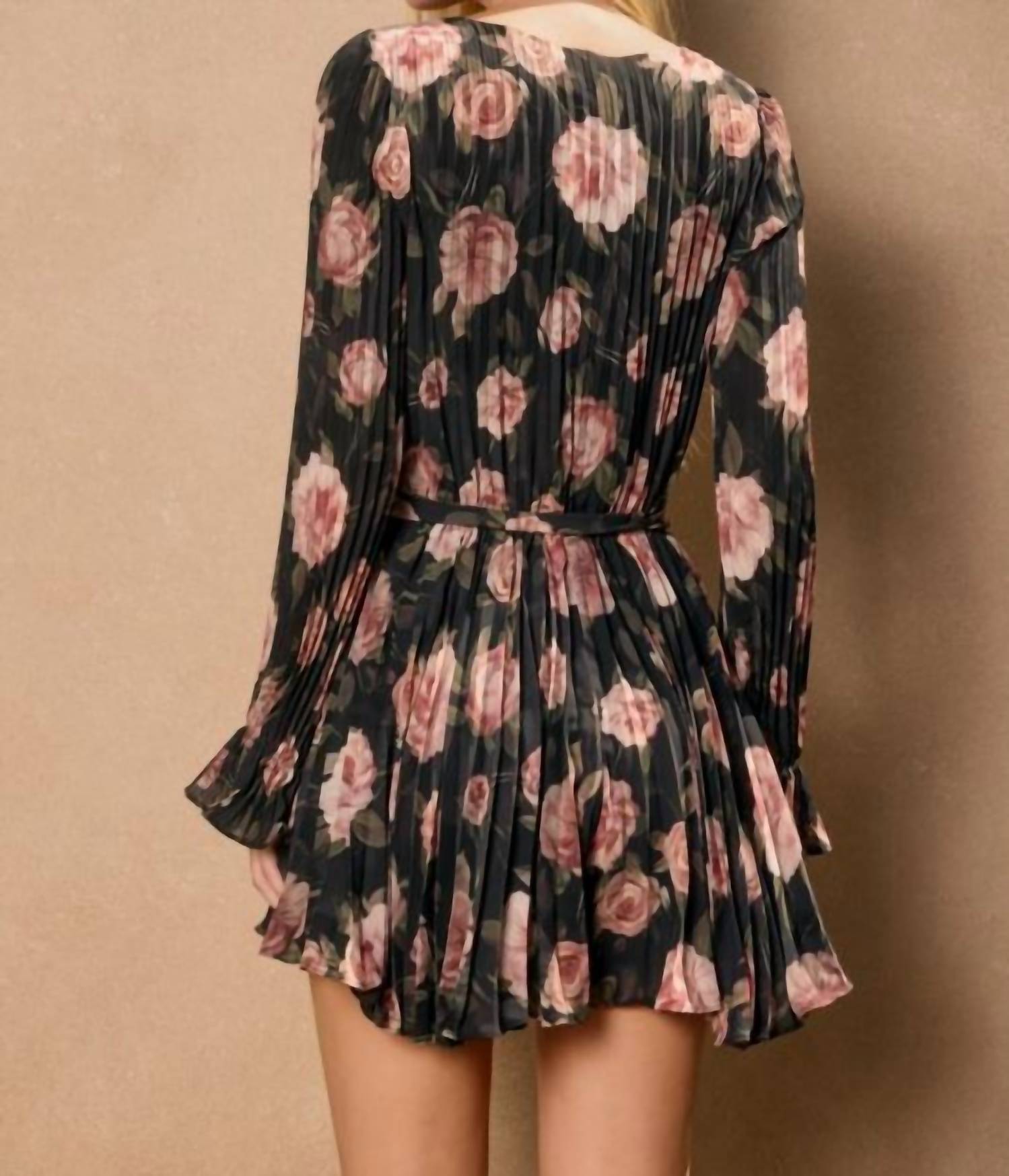 Dress Forum - ALL FOR YOU PLEATED LONG SLEEVE ROMPER