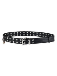 Ganni - Double Eyelet Safety Pin Belt
