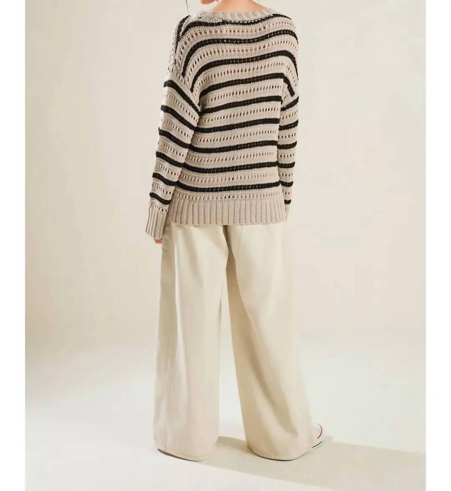 Flying Tomato - Sweater Knit Top