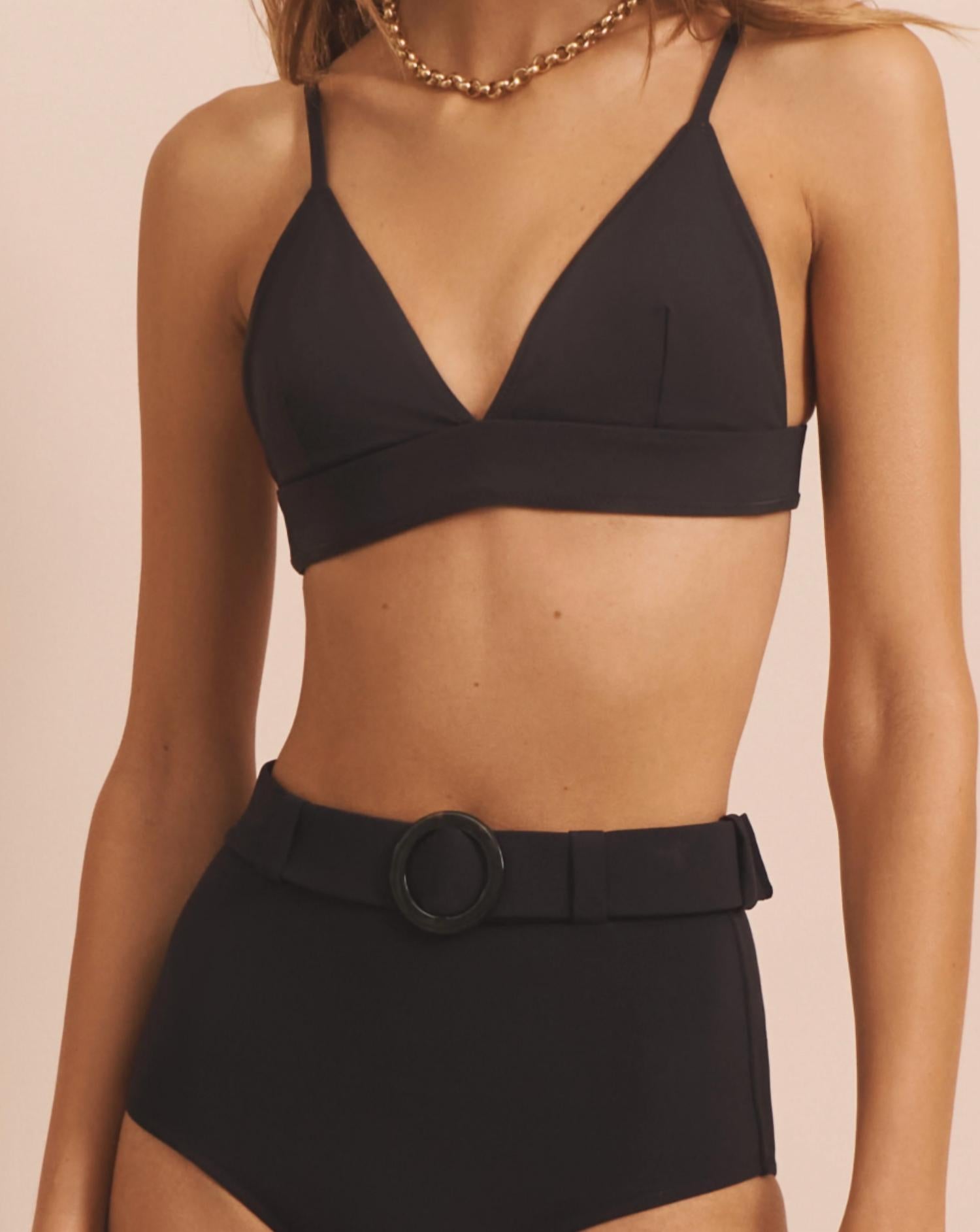 EVARAE Women's Sabine Bikini Top in black - women's swimwear