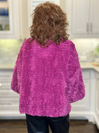 Ivy Jane - Feather Faux Fur Popover Top
