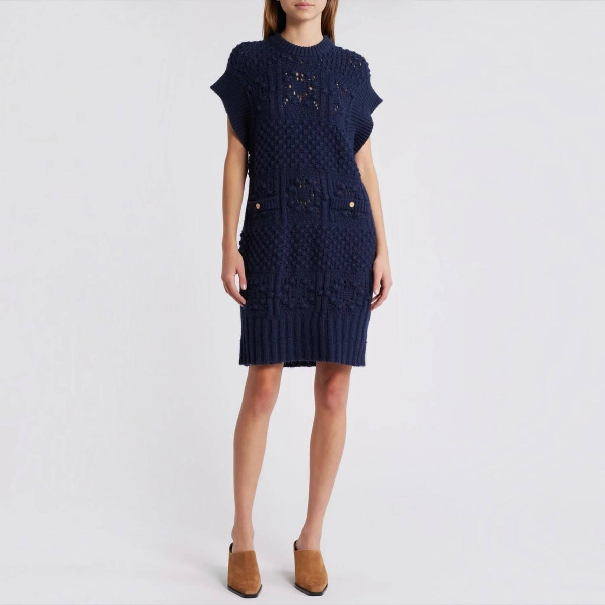 Frame - Mixed Stitch Sweater Dress