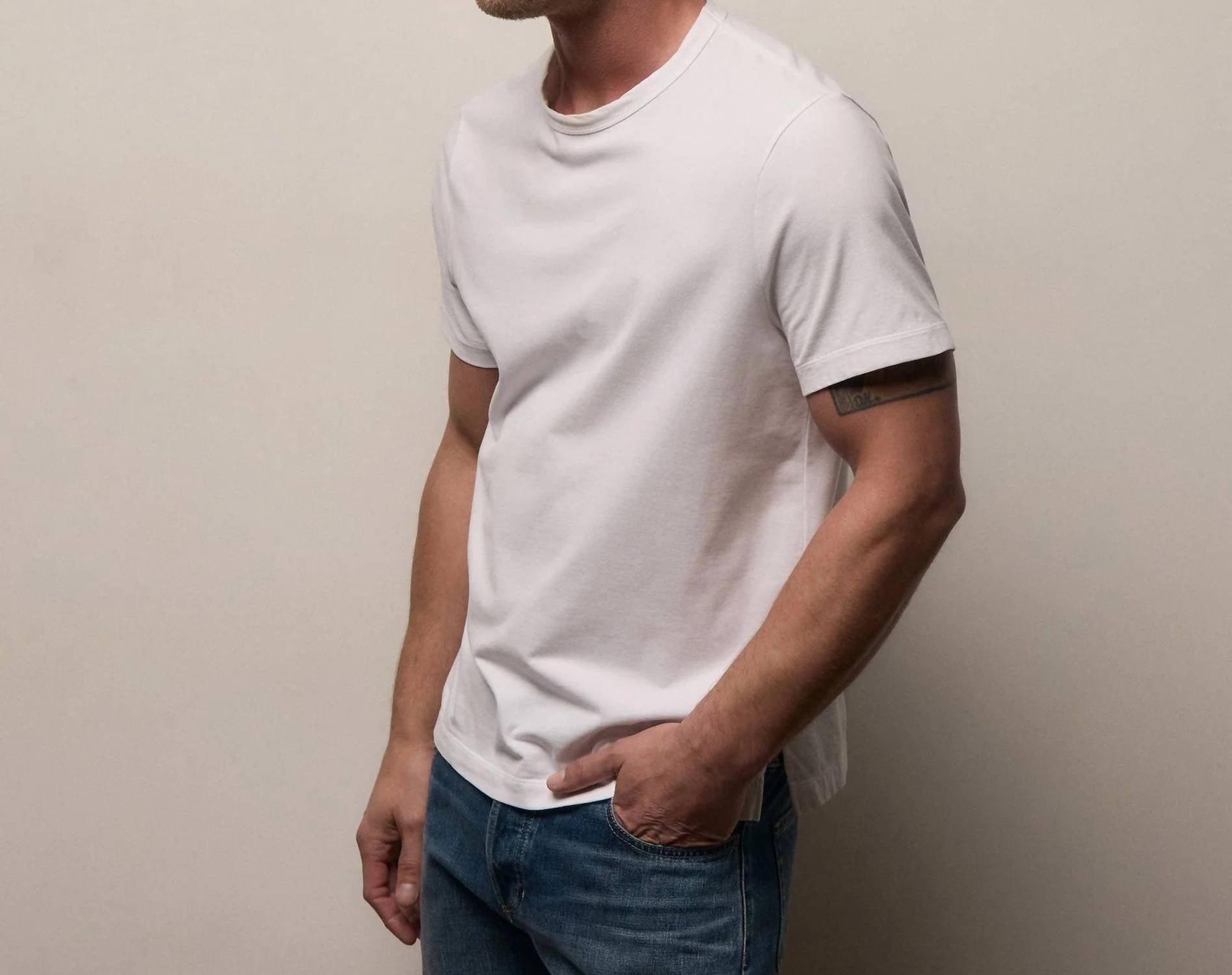 James Perse - Heavy Luxe Jersey Crew Top