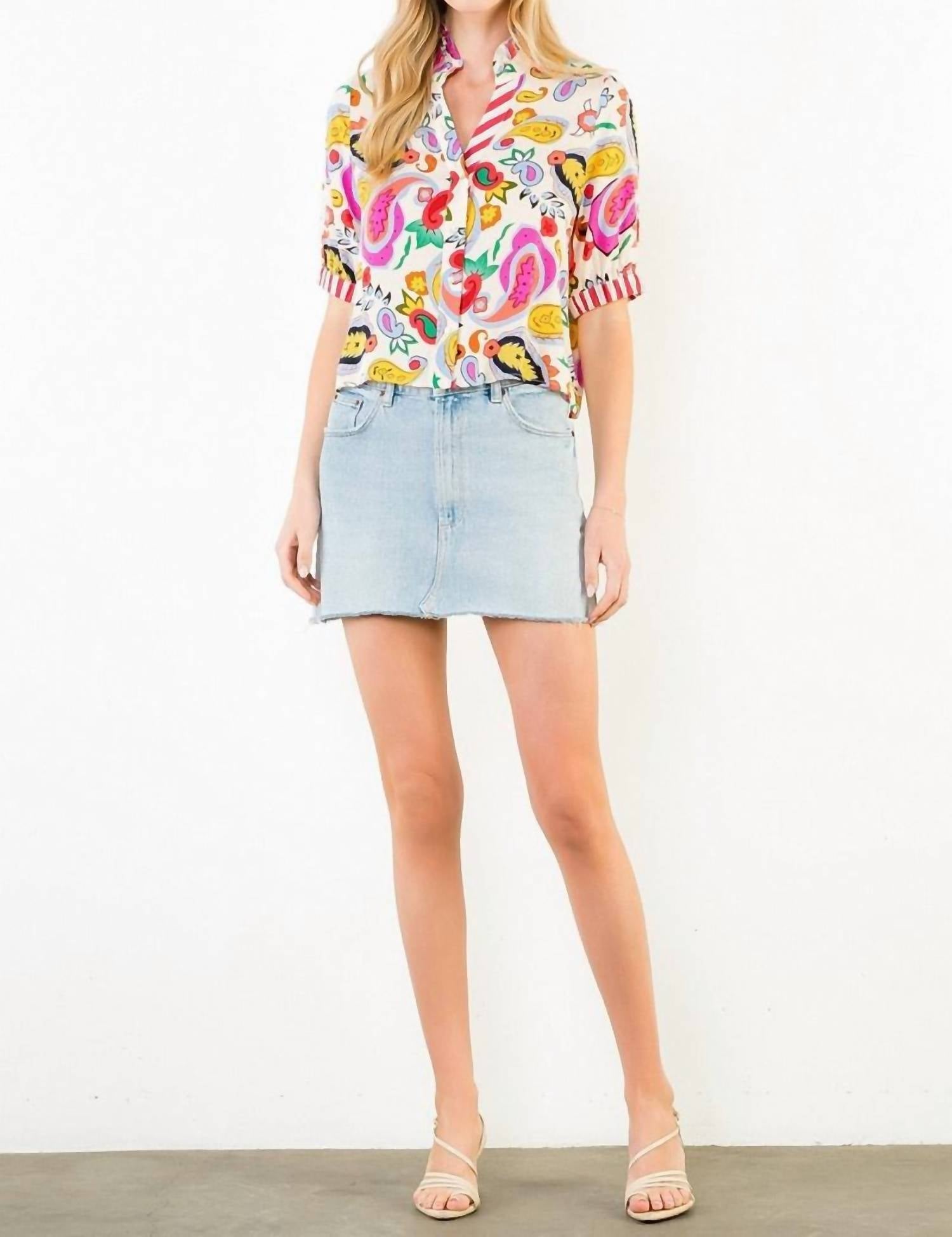 Thml - Pop Paisley Top