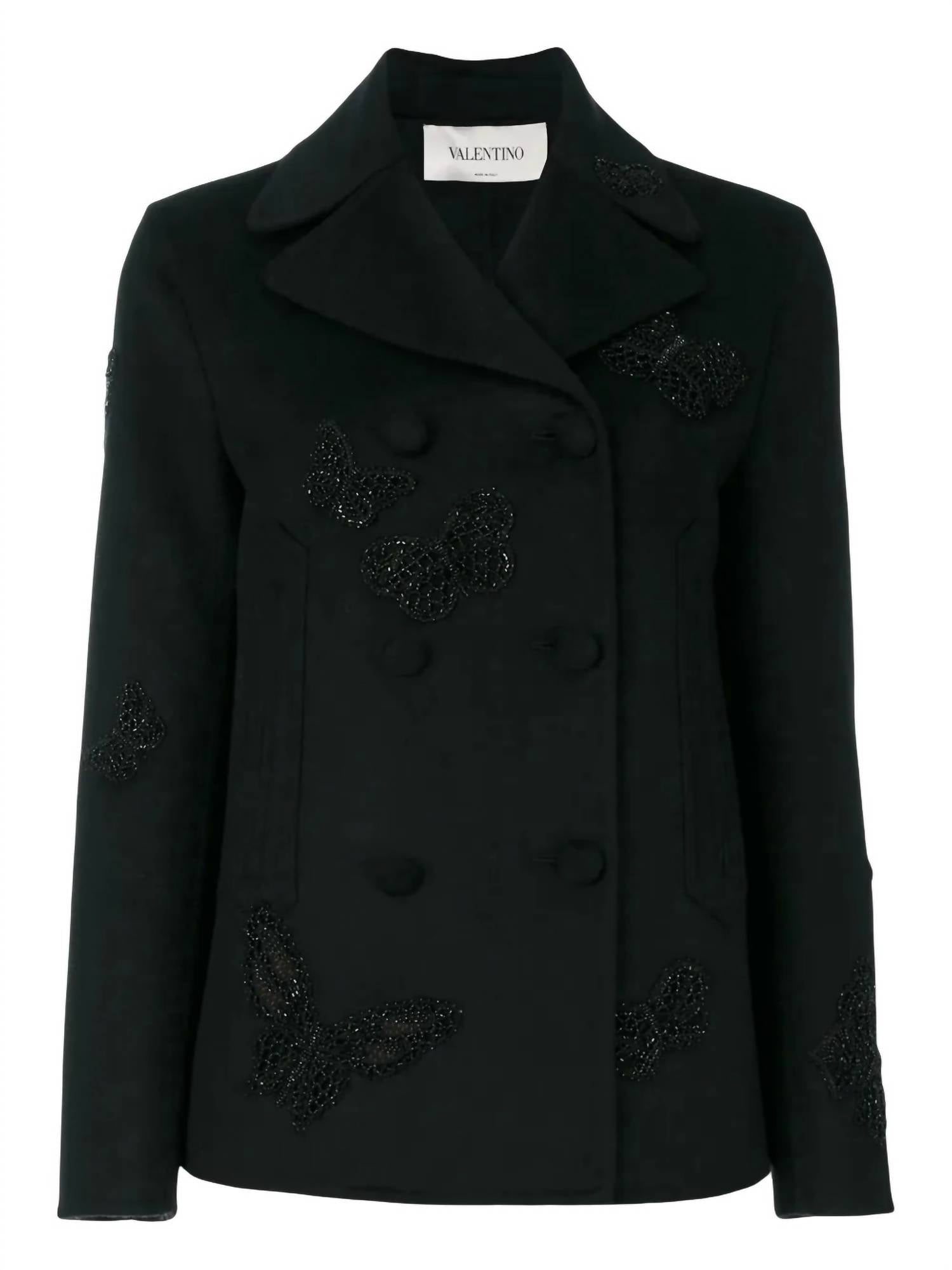 Valentino - Butterfly-embroidered Coat