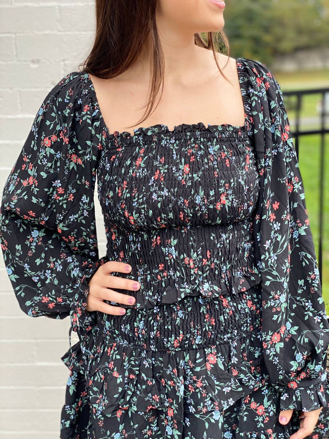 Belle - Caroline Smocked Top