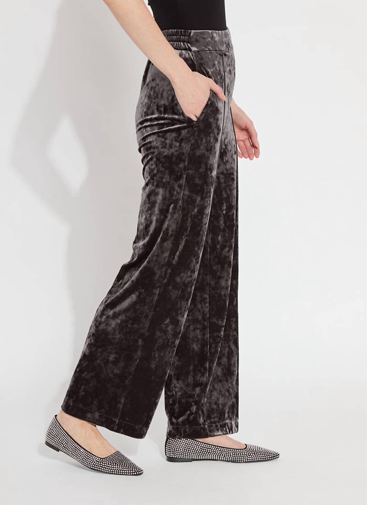 Lysse - Shay Crushed Velvet Suit Pant