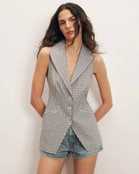 Veronica Beard - Costa Gingham Vest