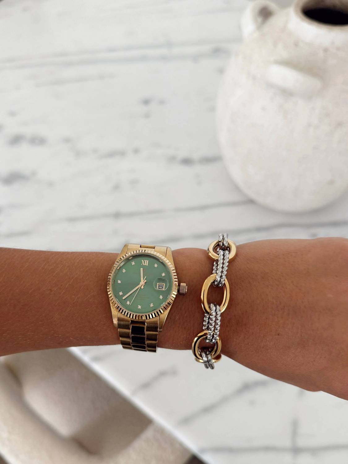 Chansuttpearls - The Parker Statement Bracelet