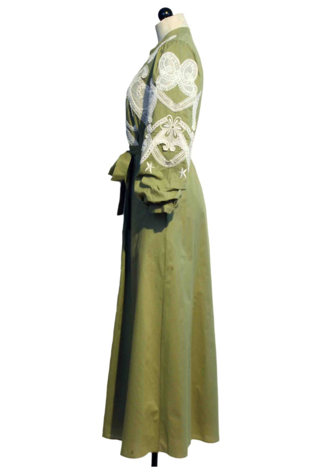 Caballero - Women's Cat Embroidery Maxi Dress
