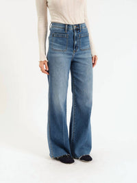 DAZE Far Out High Rise Wide Leg Jeans in vintage city 1 - women's jeans - view 5
