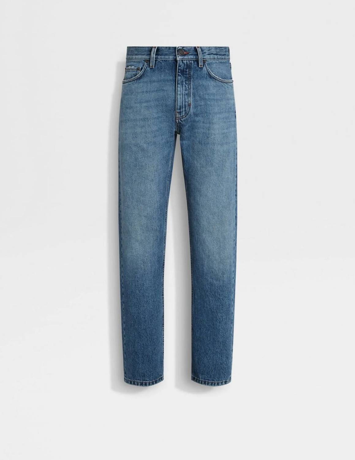Zegna - Men's Stone-washed Roccia Jean