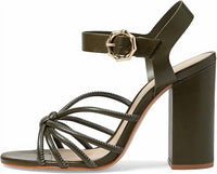 SCHUTZ Women's Mahi Block Sandal in military green - women's sandal