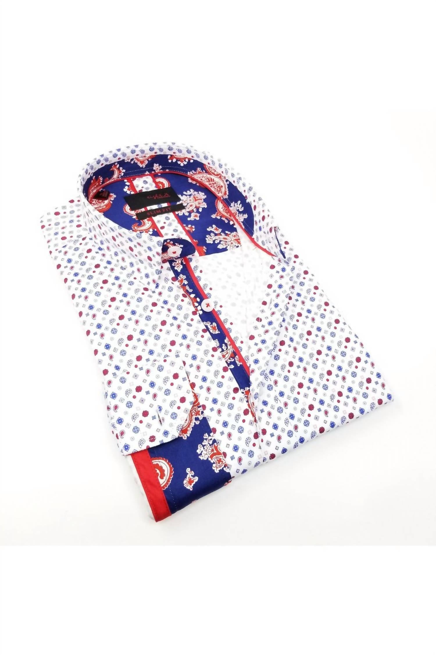 Eight X - Button Down Shirt With Trim