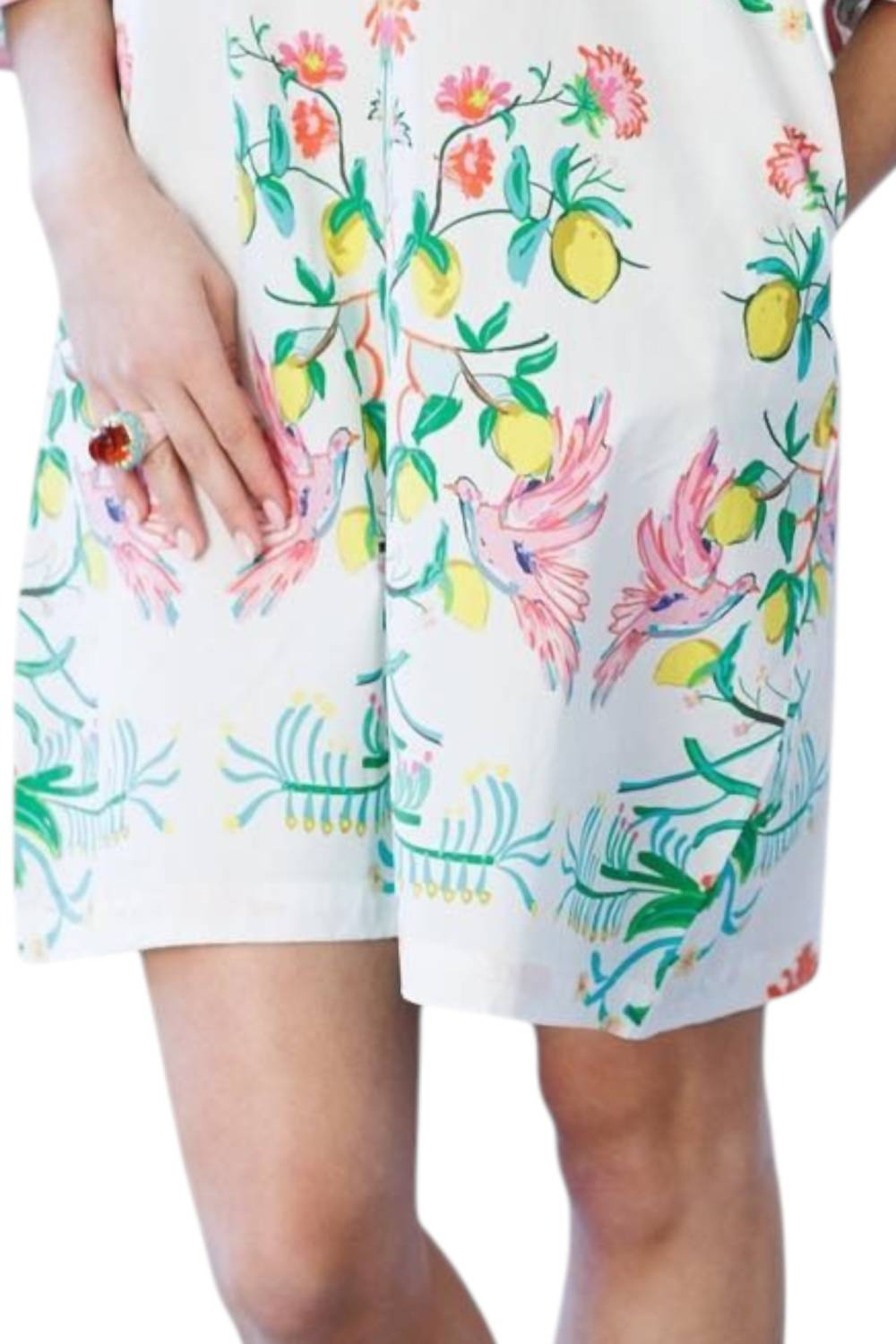House Of Mbr - Lemon Soiree Bouvier Dress Short
