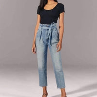 Abercrombie & Fitch - Ultra High Rise Paperbag Waist Jeans