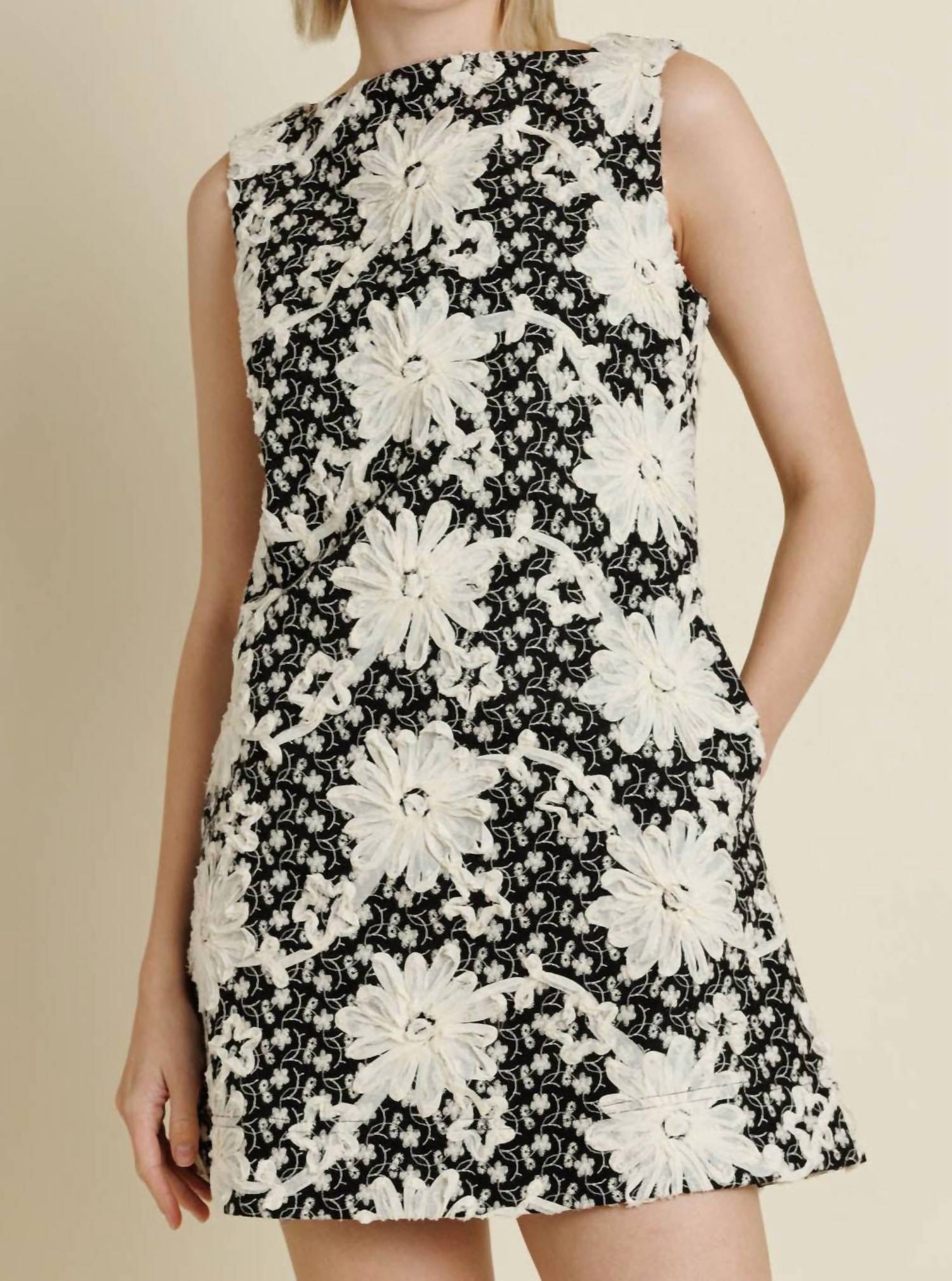 Aureum - Embroidered Twill Mini Dress