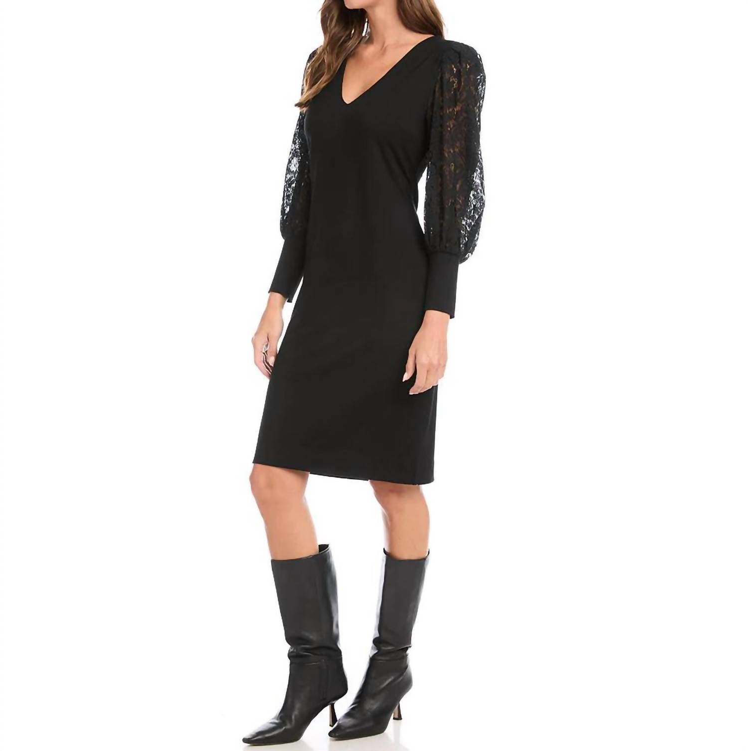 Karen Kane - Lace Sleeve Dress