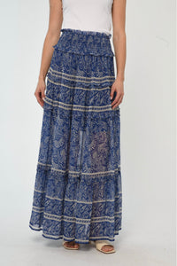 LOVE THE LABEL Raquel Skirt in arabesque print - women's skirt